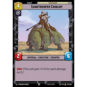 Star Wars: Unlimited Löskort: Legends of the Force: Sandtrooper Cavalry