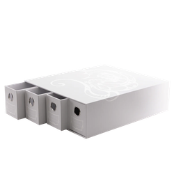 Dragon Shield Fortress 4-Card Drawers Horizontal - White