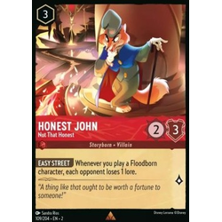 Lorcana Löskort: Rise of the Floodborn: Honest John - Not That Honest (Foil)