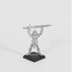 Wood Elves: Champion with Double Handed Sword (Metall)