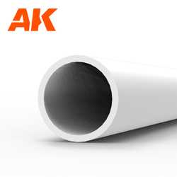 Styrene Strip: Tube 4.0mm diameter x 350mm