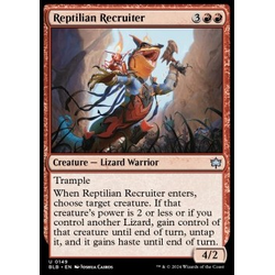 Magic löskort: Bloomburrow: Reptilian Recruiter (Foil)