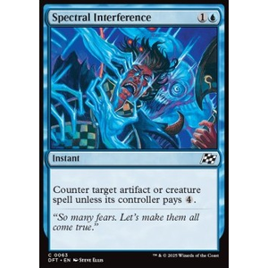 Magic löskort: Magic: Aetherdrift: Spectral Interference (Foil)