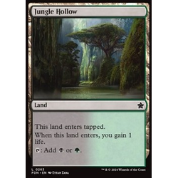 Magic löskort: Magic: The Gathering Foundations: Jungle Hollow (Foil)