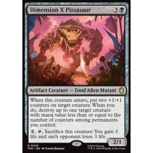 Magic löskort: Commander: Teenage Mutant Ninja Turtles: Dimension X Pizzasaur