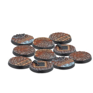 Warcrow: The Miniatures Combat Game - 30mm Feudom Scenery Bases, Alpha Series
