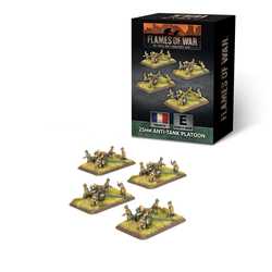 French: Hotchkiss 25mm Anti-tank Platoon (plastic) (4)
