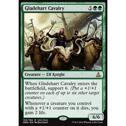 Magic löskort: Oath of the Gatewatch: Gladehart Cavalry (Promo Foil)