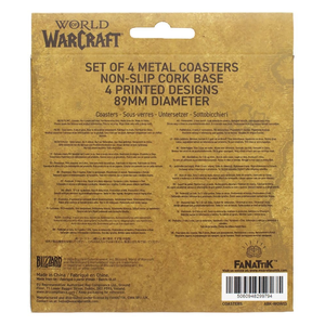 World of Warcraft Metal Coasters – 4-Pack