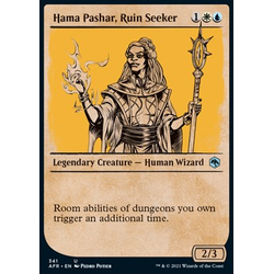 Magic löskort: Adventures in the Forgotten Realms: Hama Pashar, Ruin Seeker (alternative art)