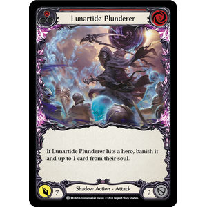 FaB Löskort: Monarch 1st Edition: Lunartide Plunderer (Red) (Rainbow Foil)