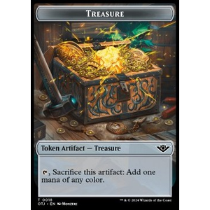 Magic löskort: Outlaws of Thunder Junction: Inkling Token (WB 2/1) // Treasure Token