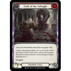 FaB Löskort: Arcane Rising Unlimited: Oath of the Arknight (Red) (Rainbow Foil)