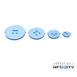 Infinity LOF Status Discs 5 x 40mm (Blue)