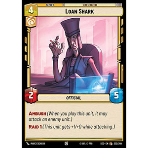 Star Wars: Unlimited Löskort: Secrets of Power: Loan Shark