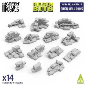 Brick wall ruins (15) (1:48)
