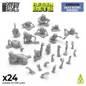 3D printed set - Dead Rising Zombies (1:48) (24)