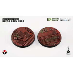Battle Ready Bases: Nomad Crew Deck 55mm Round for Infinity (2)