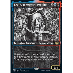 Magic löskort: Innistrad: Crimson Vow: Eruth, Tormented Prophet (alternative art) (Foil)