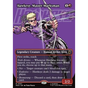 Magic löskort: Marvel Super Heroes: Hawkeye, Master Marksman (alternative art)