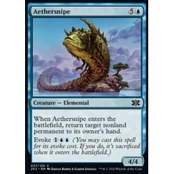Magic löskort: Double Masters 2022: Aethersnipe (Foil)
