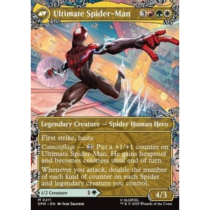 Magic löskort: Magic: the Gathering: Marvel's Spider-Man: Miles Morales // Ultimate Spider-Man (alternative art)