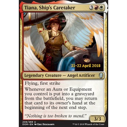 Magic löskort: Dominaria: Tiana, Ship's Caretaker (Prerelease Foil)
