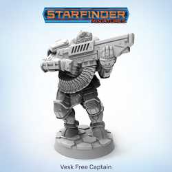 Starfinder Miniatures: Vesk Free Captain