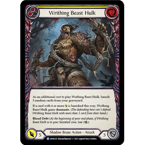 FaB Löskort: Monarch 1st Edition: Writhing Beast Hulk (Yellow)