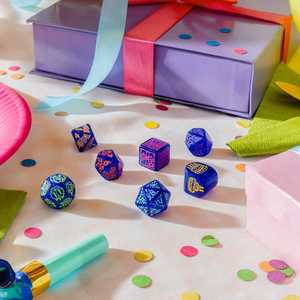 Happy Birthday Dice Set: Streamers (7)