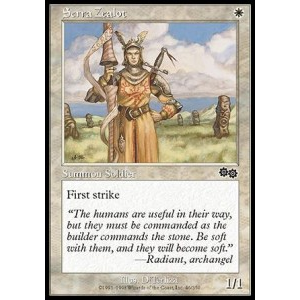 Magic löskort: Urza's Saga: Serra Zealot