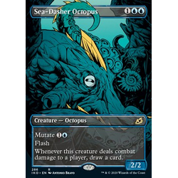 Magic löskort: Ikoria: Lair of Behemoths: Sea-Dasher Octopus (alternative art)