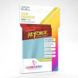 Card Sleeves "Keyforge Exoshields" Clear 66x92mm (40) (GameGenic)