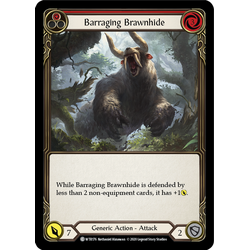 FaB Löskort: Welcome to Rathe Unlimited: Barraging Brawnhide (Red)