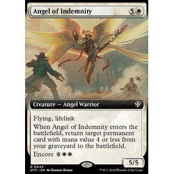 Magic löskort: Commander: Outlaws of Thunder Junction: Angel of Indemnity (alternative art)
