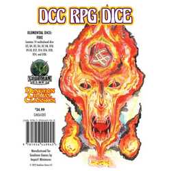 Dungeon Crawl Classics: Elemental Dice Fire  (14-Dice Set)