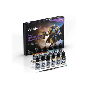 Vallejo True Metallic Metal: Starter Set (12x18ml +miniature)