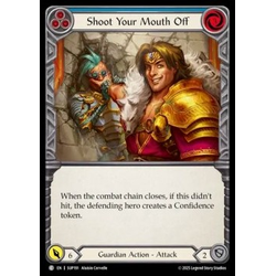 FaB Löskort: Super Slam: Shoot Your Mouth Off (Blue) (Rainbow Foil)