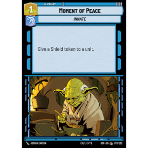 Star Wars: Unlimited Löskort: Spark of Rebellion: Moment of Peace (Foil)