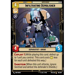 Star Wars: Unlimited Löskort: Twilight of the Republic: Infiltrating Demolisher (Foil)