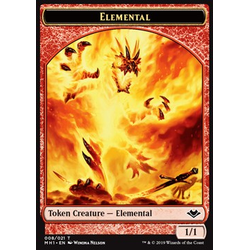 Magic löskort: Modern Horizons: Elemental Token / Wrenn Emblem