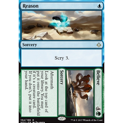 Magic löskort: Hour of Devastation: Reason // Believe