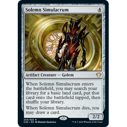 Magic löskort: Commander 2020: Solemn Simulacrum