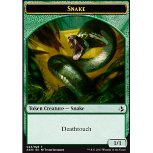 Magic löskort: Amonkhet: Snake Token