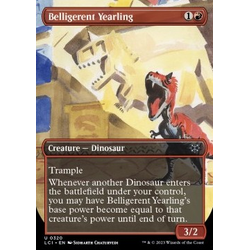 Magic löskort: The Lost Caverns of Ixalan: Belligerent Yearling (alternative art) (Foil)