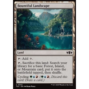 Magic löskort: Tarkir: Dragonstorm: Bountiful Landscape