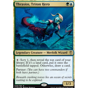 Magic löskort: Commander 2016 Thrasios, Triton Hero (Foil)