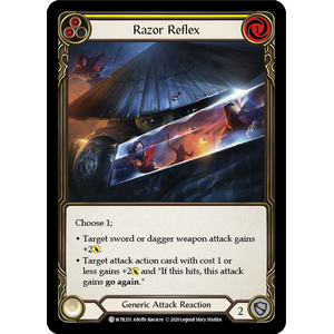 FaB Löskort: Welcome to Rathe Unlimited: Razor Reflex (Yellow) (Rainbow Foil)