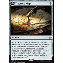 Magic löskort: Ixalan: Treasure Map (Foil)