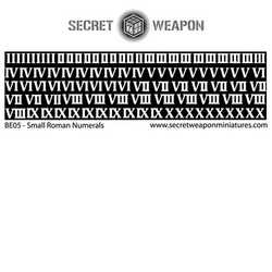 SecretWeapon: Brass Etch Letters - Roman Numerals